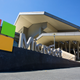 Microsoft logo in front of building